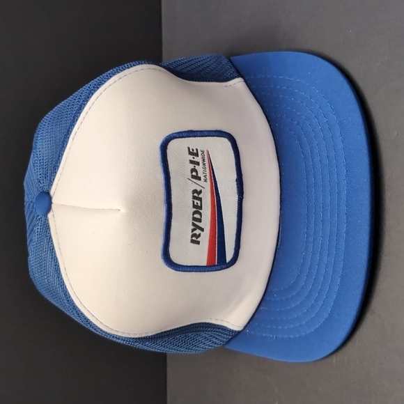 Ryder/P-I-E Nationwide Vintage Blue/White Mesh, Snapback Trucker Hat. - Picture 2 of 8